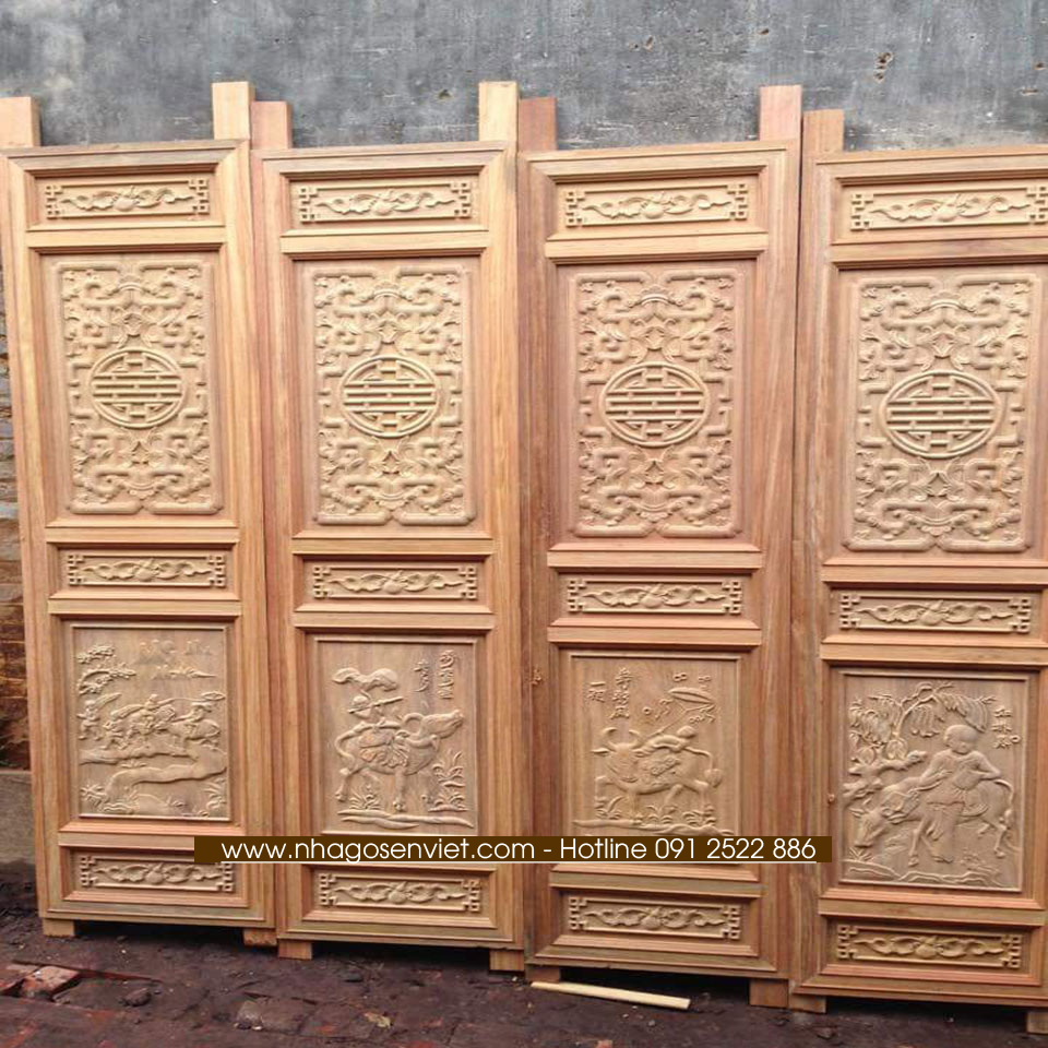 Cửa bức bàn gỗ Lim