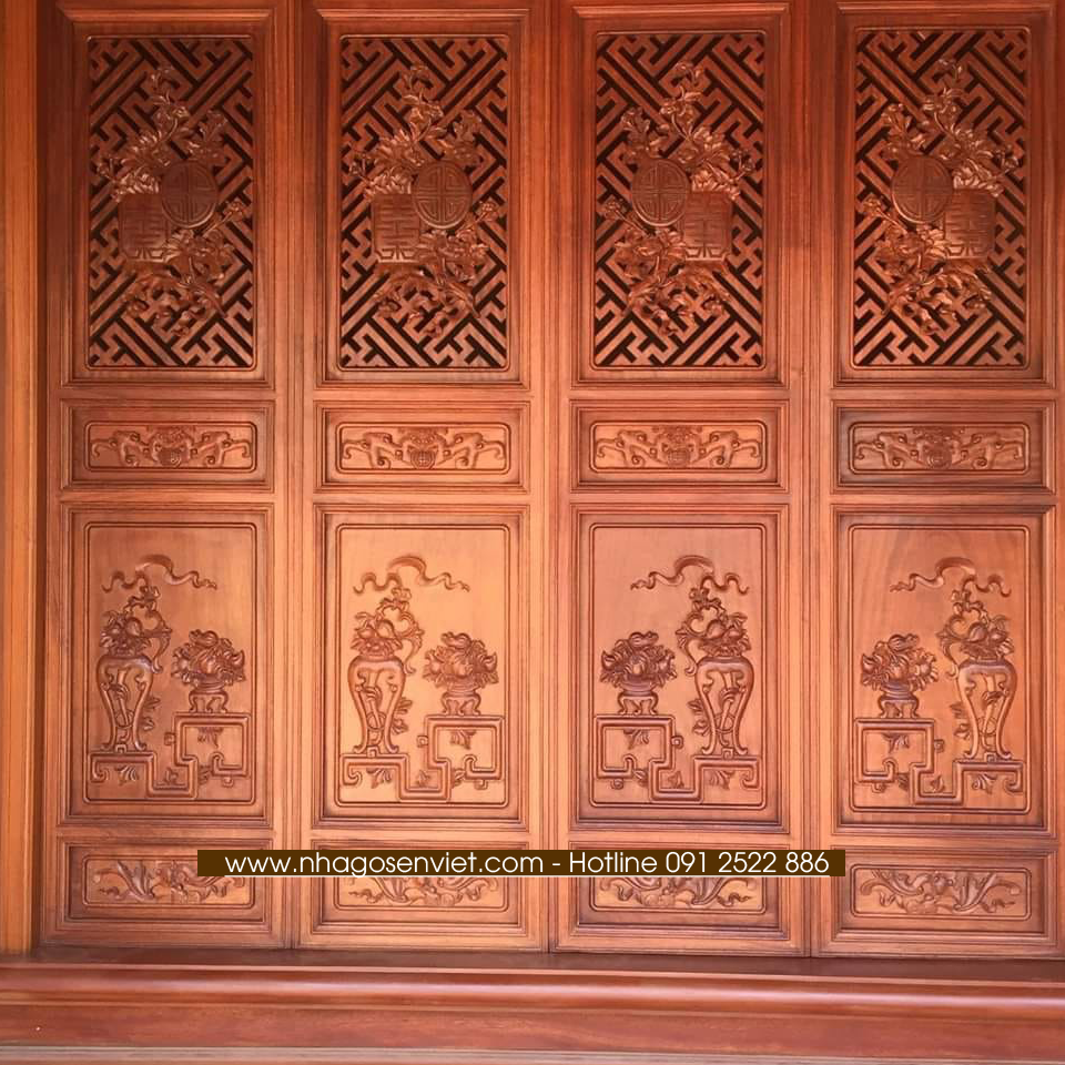 Cửa bức bàn nhà bê tông giả gỗ