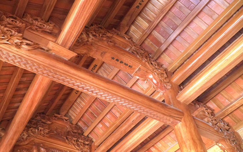 Nhà gỗ Gõ Đỏ 5 gian - Nhagosenviet.com 1 Nhà gỗ Gõ Đỏ 5 gian - Nhagosenviet.com