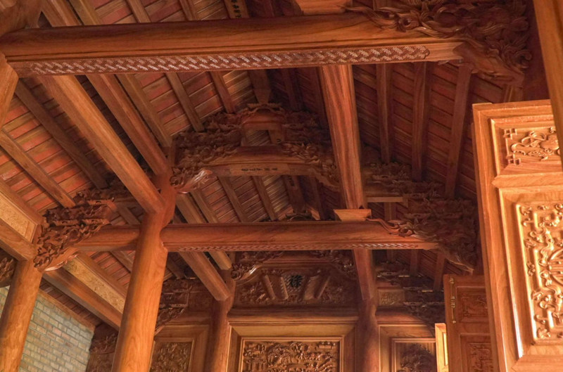 Nhà gỗ Gõ Đỏ 5 gian - Nhagosenviet.com 4 Nhà gỗ Gõ Đỏ 5 gian - Nhagosenviet.com