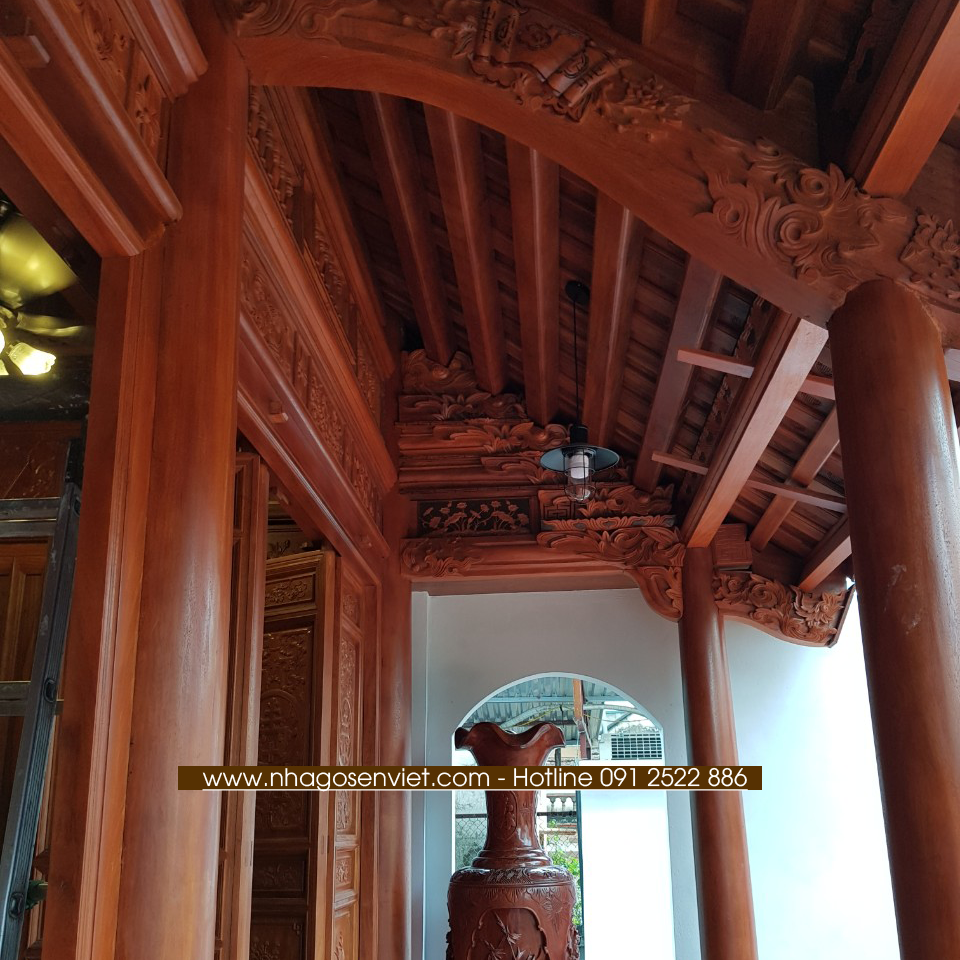 Nhà gỗ Lim 3 gian M1