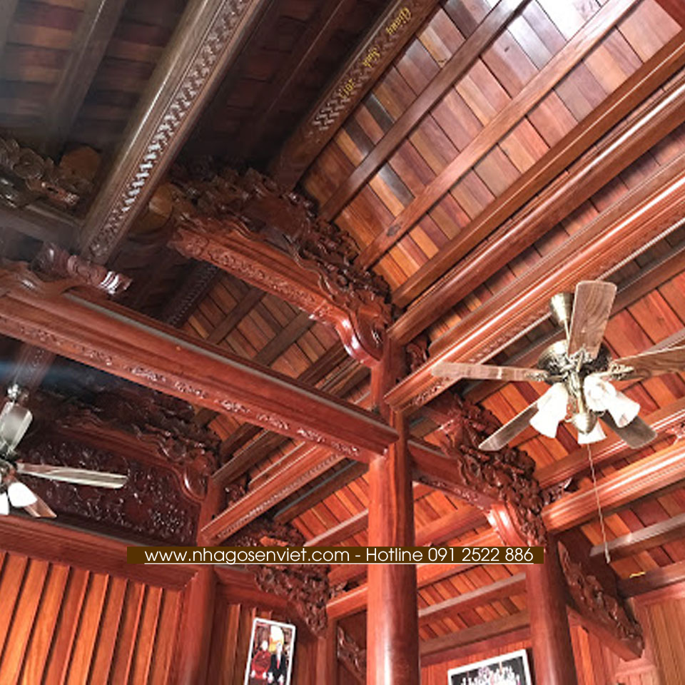 Nhà gỗ Lim 4 gian