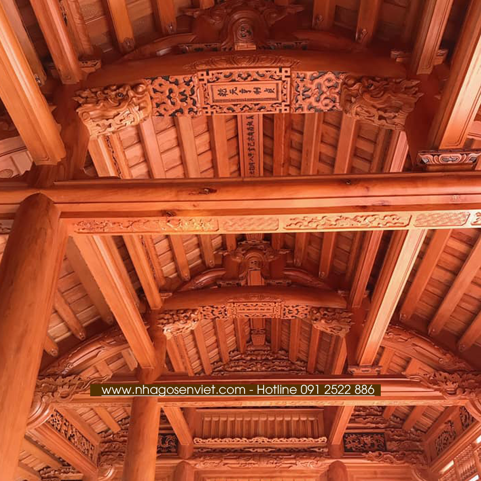 Nhà gỗ Lim 5 gian