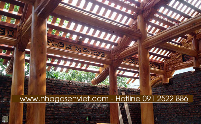 Nhà gỗ Mít 3 gian M2 - Nhagosenviet.com 1 Nhà gỗ Mít 3 gian M2 - Nhagosenviet.com