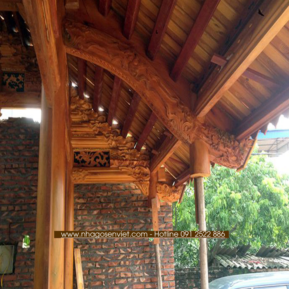 Nhà gỗ Mít 4 gian