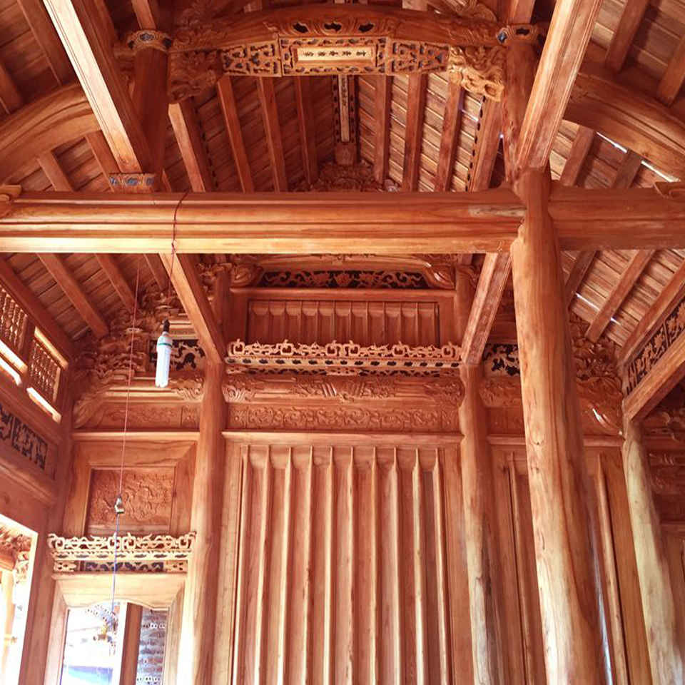 Nhà gỗ Xoan 3 gian M1