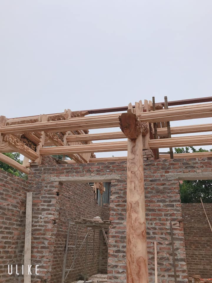 Nhà gỗ Xoan 3 gian M2 - Nhagosenviet.com 1 Nhà gỗ Xoan 3 gian M2 - Nhagosenviet.com