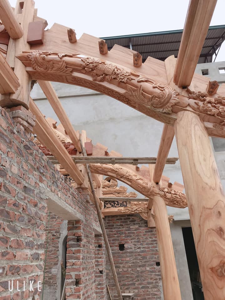 Nhà gỗ Xoan 3 gian M2 - Nhagosenviet.com 3 Nhà gỗ Xoan 3 gian M2 - Nhagosenviet.com