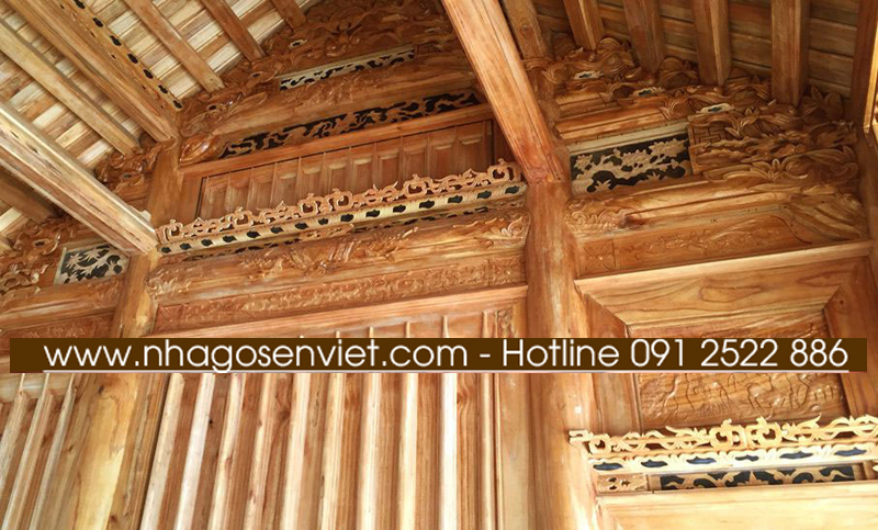 Nhà gỗ Xoan 4 gian - Nhagosenviet.com 2 Nhà gỗ Xoan 4 gian - Nhagosenviet.com