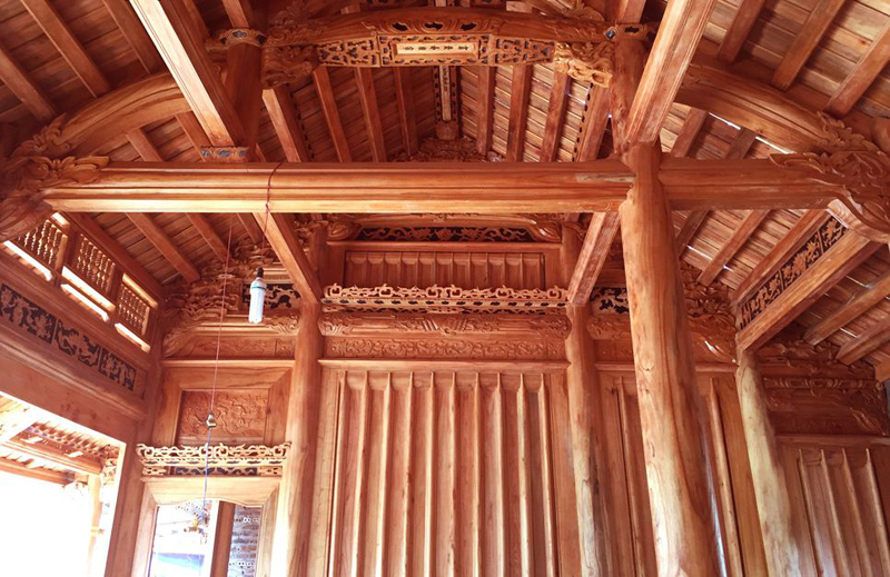 Nhà gỗ Xoan 5 gian - Nhagosenviet.com 3 Nhà gỗ Xoan 5 gian - Nhagosenviet.com