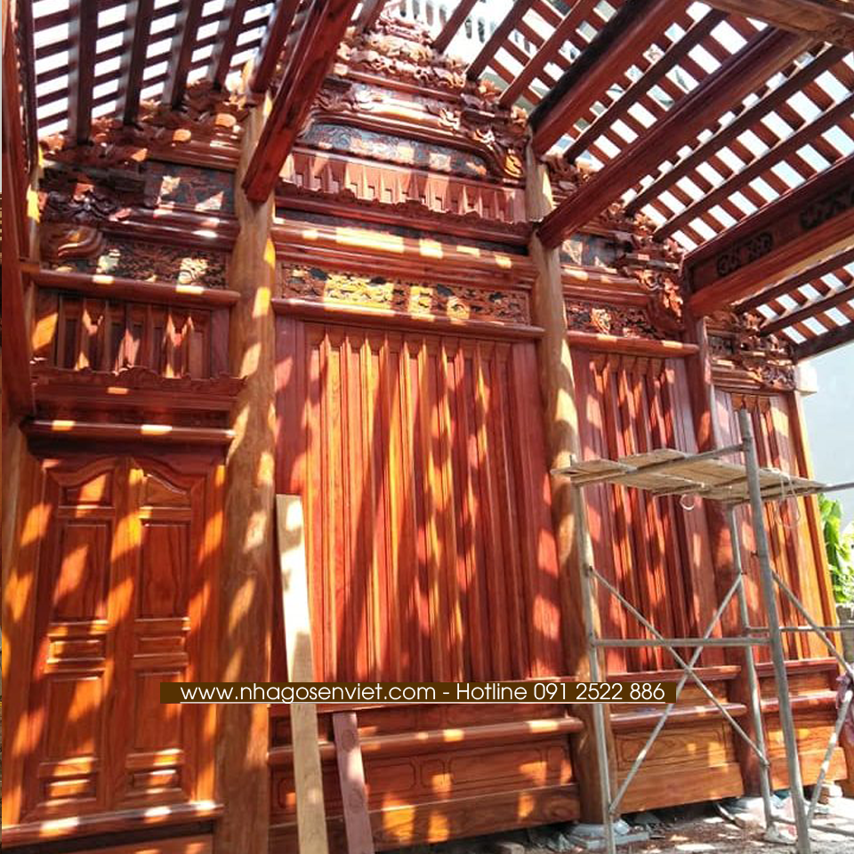 Nhà thờ Họ 3 gian gỗ lim M2